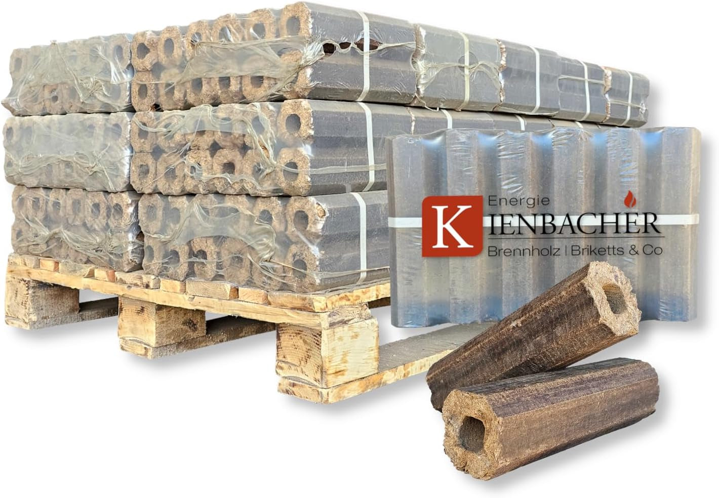 ba12f03a9b3cceee0034b679cfa16e53.jpg 300 kg Palette PiniKay Hartholz-Briketts – Premium-Brennstoff aus reiner Buche & Eiche – Hoher Heizwert für Kamin, Ofen & Heizung – Energie Kienbacher - Image 1