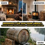 Neandertaler Feuer Eschen-Brennholz 300 kg – 25 cm ofenfertiges Hartholz für Kamin, Grill, Pizzaofen & Feuerschale (10 x 30 kg Kartons) - Image 5