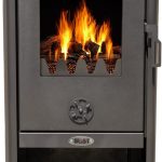 DanDiBo Polar Kaminofen – 6,4 kW – Freistehender Holzofen mit Sichtfenster & Holzfach – Energieeffizienzklasse A – Zertifizierte Qualität