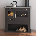 ECOfoxx Victoria Viki Lux Küchen-Holzherd – 10,5 kW, Schwarz, Energieeffizienzklasse A