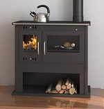 ECOfoxx Victoria Viki Lux Küchen-Holzherd – 10,5 kW, Schwarz, Energieeffizienzklasse A