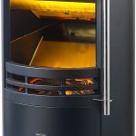 Carlo Milano „Mojave“ (NX8201) Elektro-Kamin – 2000 W – Realistischer 3D-Flammeneffekt – Mit Thermostat & 2 Heizstufen – Modernes rundes Design – Sicher & Sauber