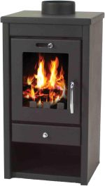 Generisch 7 kW Kaminofen – Kompakter, freistehender Holzofen – Mit großem Sichtfenster & Holzfach – Schwarz – Ideal für Werkstatt, Hütte & Wohnbereich - Image 8
