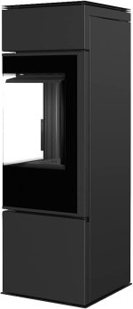 KRATKI Thor Kaminofen – 8 kW – Moderner Design-Kamin mit Eck-Panoramasicht – Energieeffizienzklasse A+ – Acumotte-Speichertechnik – Ideal für Eck-Installationen - Image 3