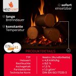 HEIZFUXX Nestro XL Hartholz-Briketts – 960 kg Palette (96 x 10 kg Packungen) – Premium-Brennstoff für Kamin, Ofen & Heizkessel – Hoher Energiegehalt - Image 5