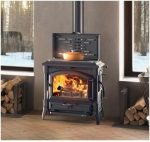 La Nordica Isotta con cerchi EVO Kaminofen – 11,9 kW – Massiver Guss-Kamin mit Kochplatte – Energieeffizienzklasse A+ – Hocheffiziente Verbrennung – Rustikales Design - Image 3