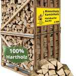 Neandertaler Feuer Premium Eichen-Brennholz 25 cm – 2 RM kammergetrocknet auf Palette (ca. 1000 kg) – Ofenfertig für Kamin, Pizzaofen, Grill & Smoker