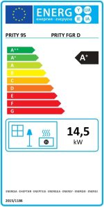 KOMIRO Prity FGR Holzofen & Backofen – 14,5 kW freistehender Herd mit Konstruktion aus legiertem Stahl [Energieklasse A+] - Image 9