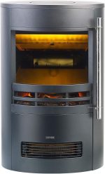 Carlo Milano „Mojave“ (NX8201) Elektro-Kamin – 2000 W – Realistischer 3D-Flammeneffekt – Mit Thermostat & 2 Heizstufen – Modernes rundes Design – Sicher & Sauber - Image 8