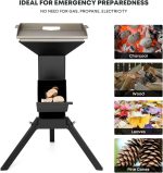Stanbroil 3-in-1 Raketenofen – Outdoor-Campingkocher für Holz mit Grillrost und Kochplatte - Image 3