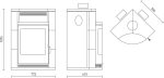 Fireplace Kft. Lyon Kaminofen – 8 kW – Exklusiver Speckstein-Kamin – Eck-Ofen mit Warmhaltefach – Energieeffizient – Zeitloses Design für bis zu 144 m³ - Image 5