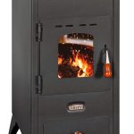 OtoSystem Mini SP Kaminofen – 5,2 kW – Kompakter, freistehender Holzofen – Mit Schamott-Auskleidung & Gussrost – Graphitschwarz