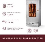 Kaiser 50 Elektro-Räucherofen – 85 cm – Robuster Edelstahl-Räucherofen aus EU-Fertigung – Portabel & Kompakt – Ideal für Balkon & Camping – Inklusive umfangreichem Starter-Set - Image 2