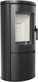 Kratki Koza AB freistehender Stahl-Kaminofen – 8 kW, Zylinder-Design, Energieeffizienzklasse A