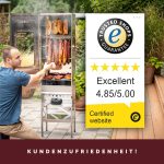 Kaiser 100 Elektro-Räucherofen – 110 cm – Hochwertige Handwerkskunst aus Edelstahl – Portabler Räucherofen mit Sichtfenster – Inklusive umfangreichem Zubehör-Set – Ideal für Fisch, Fleisch & Käse - Image 9