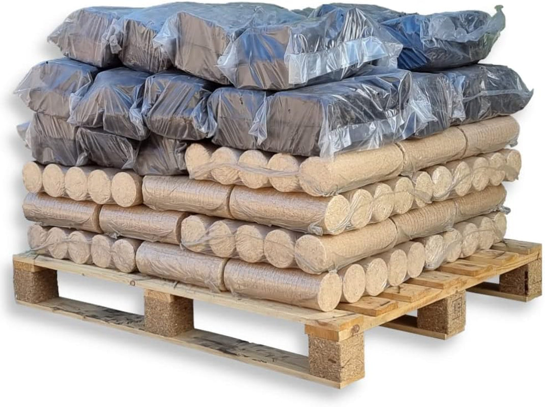 e43f31fea1dcc8645019afb89a7b26bc.jpg 500 kg Mischpalette: 250 kg Nestro Holzbriketts + 250 kg Torfbriketts – Die ideale Brennstoff-Kombination für Kamin, Ofen & Heizung – Energie Kienbacher - Image 1