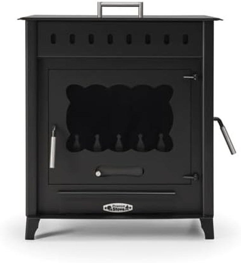 e4aec8bb931a8654117f9d9906624cd4.jpg Prensa Vesubio 2 Kaminofen – 14,3 kW – Kraftvoller Werkstatt- & Küchenofen mit Backfach – Energieeffizienzklasse A – Robuste Stahl-Konstruktion – Inkl. Seitenlade-Tür - Image 1