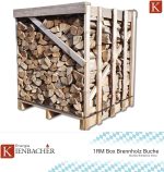 Energie Kienbacher Premium Buchen-Brennholz 33 cm – Kammergetrocknet & ofenfertig in stabilen 1 bis 5 SRM Holzboxen (Ideal für Kamin, Feuerschale & Pizzaofen) - Image 2