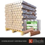 Energie Kienbacher Premium Nestro Hartholz-Briketts – Buche und/oder Eiche, runde Öko-Briketts ohne Zugloch (400 kg bis 1000 kg Großgebinde) - Image 5