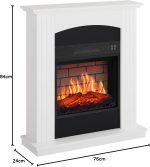 ArtiFlame Collins AF18B Freistehender Elektrokamin – 1,8 kW, modernes Eichen-Finish - Image 7