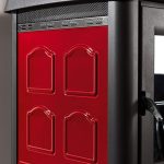 La Nordica Gemma Forno Holzofen – 7 kW, Burgunderrote Keramik & Gusseisen - Image 2