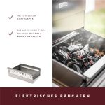 Kaiser 50 Elektro-Räucherofen – 85 cm – Robuster Edelstahl-Räucherofen aus EU-Fertigung – Portabel & Kompakt – Ideal für Balkon & Camping – Inklusive umfangreichem Starter-Set - Image 4