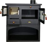 Prity 1P34 Küchenherd – 10,1 kW – Multifunktionaler Holzofen mit Backfach & Kochplatte – Energieeffizienzklasse A – Robuste Stahl-Konstruktion – Effizient & kompakt - Image 6