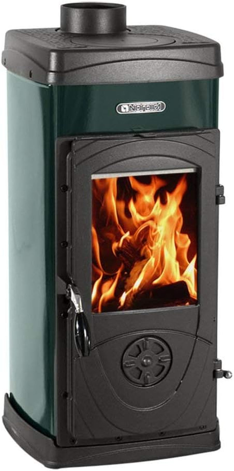 fd1ffa0ac91257c433c5c6b118b37d61.jpg La Nordica Super Junior Kaminofen – 5 kW – Kompakter Guss-Heizofen – Mit Kochplatte – Energieeffizienzklasse A – Für bis zu 143 m³ – Platzsparend - Image 1