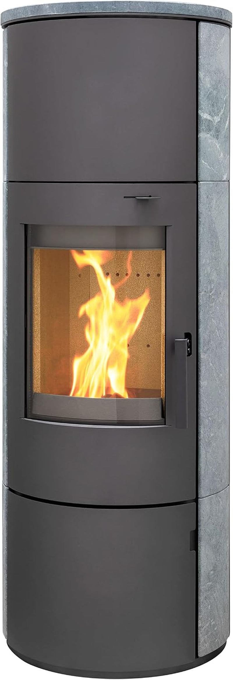 ff8866877af43781b9f0cd23f7230d63.jpg Thermia München XL Kaminofen – 7 kW – Moderner Speicherofen mit Speckstein-Verkleidung – Energieeffizienzklasse A+ – Panorama-Sichtfenster – Dauerbrand-fähig - Image 1